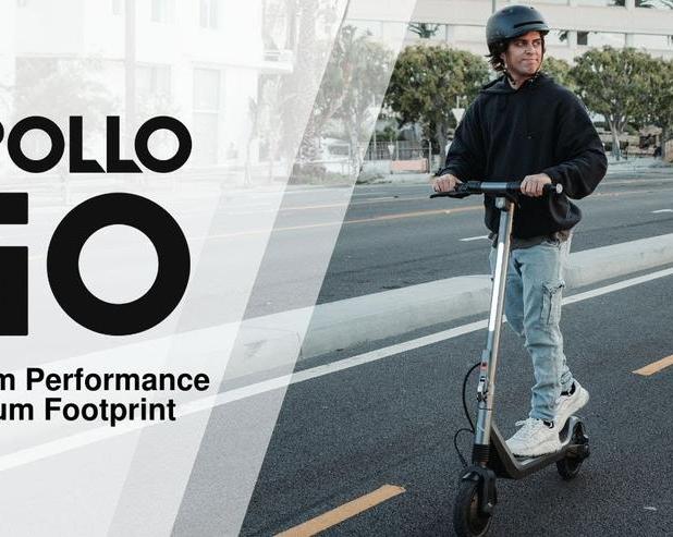 Представлен легкий двухмоторный электросамокат Apollo Go с максимальной скоростью 45 км