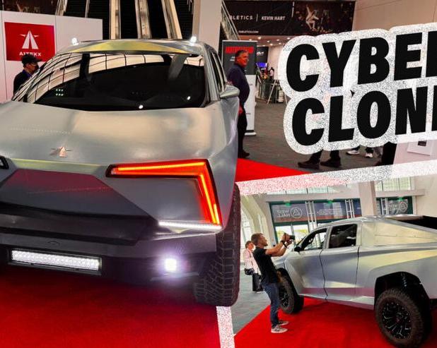 Tesla Cybertruck ещё не вышел, а Aitekx Robotruck уже презентовали копию автомобиля